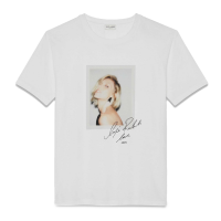 Saint Laurent Paris Anja Rubik Tee