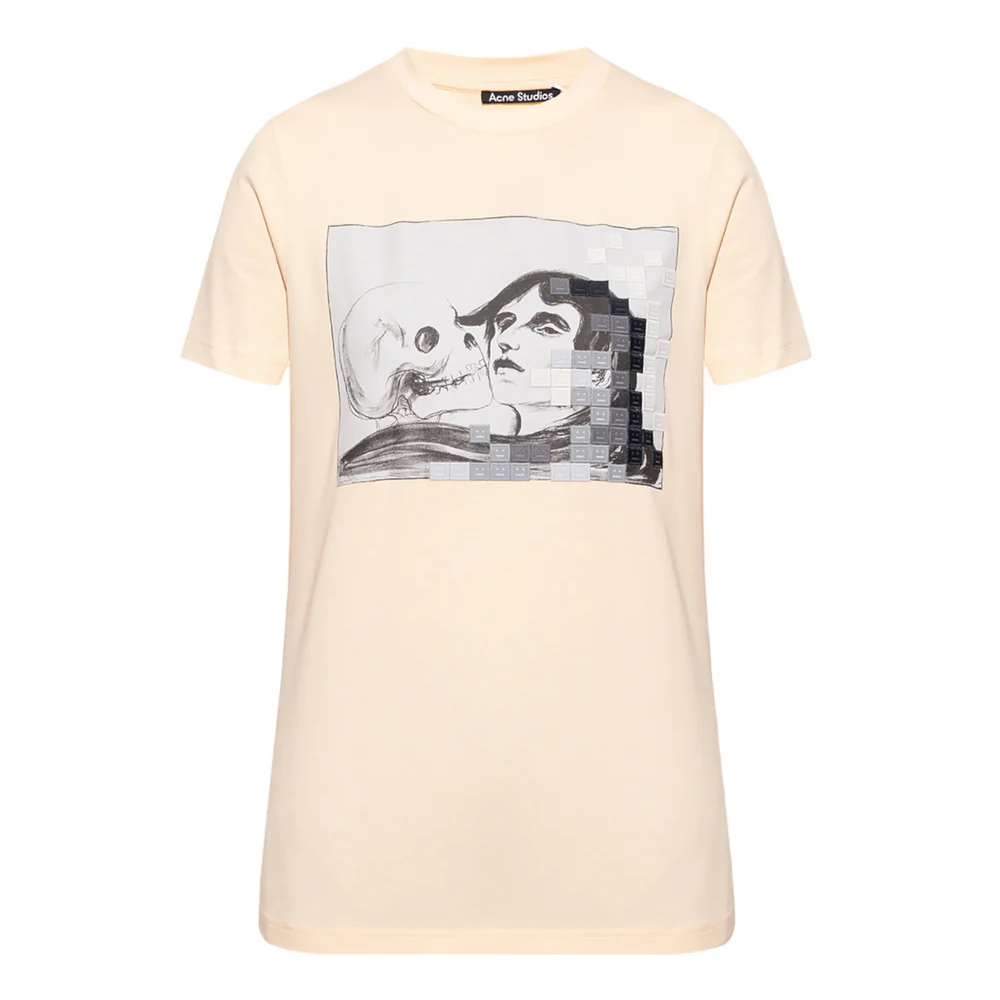 Acne Studios Glittery Lettering Kiss of Death Tee