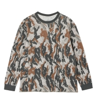 Gramicci Waffle Crew Bark Camo
