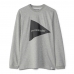 And Wander Logo Long Sleeve Tee Grey 5743284225-020