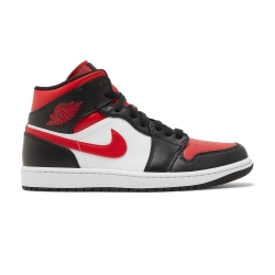 Air Jordan 1 Mid 'Bred Toe'