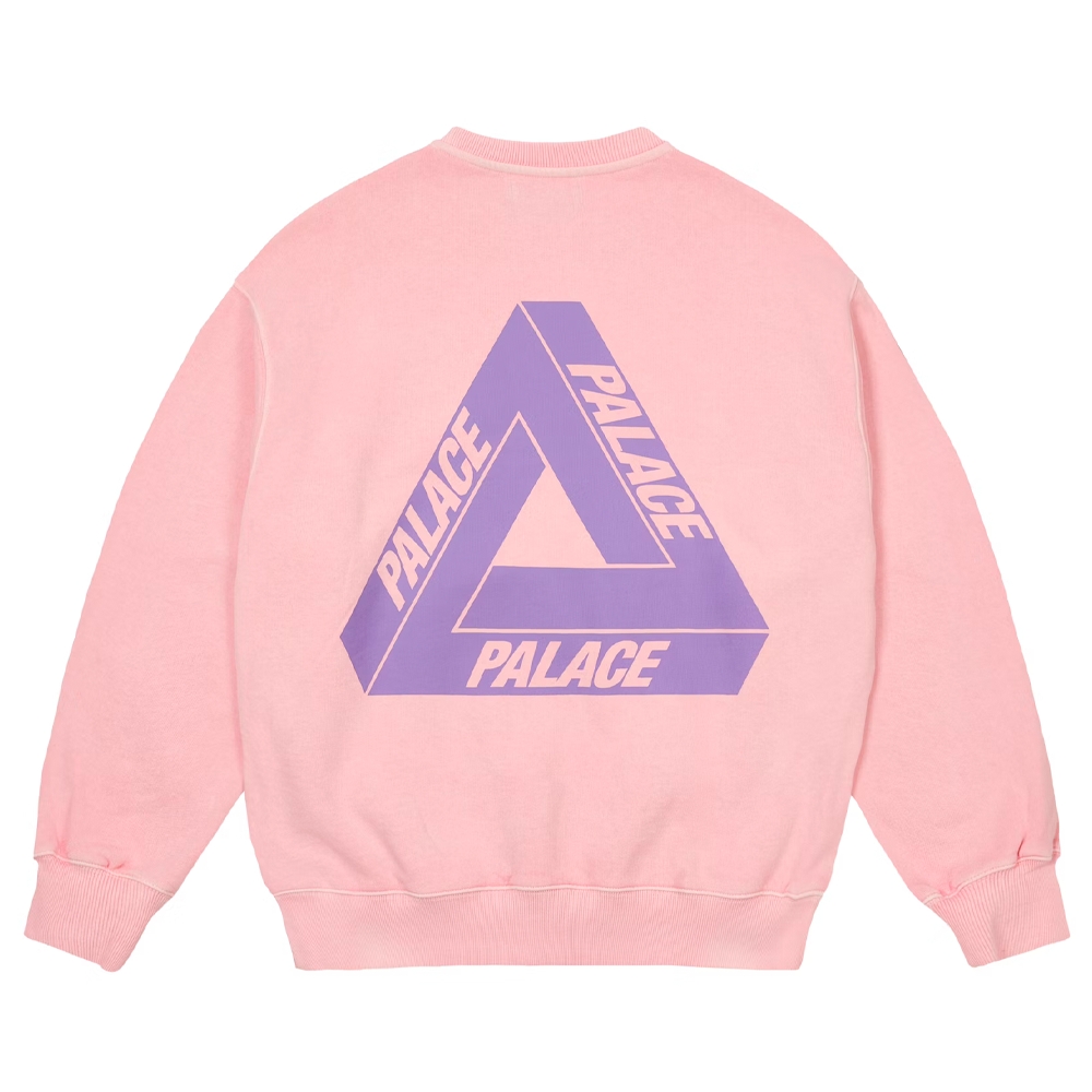 Світшоти Palace Reacto Tri-Ferg Crew Pink P28CW004