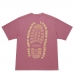 Gramicci Pigment Dyed Footprints Tee Red Pigment G6SU-T119-RDPG