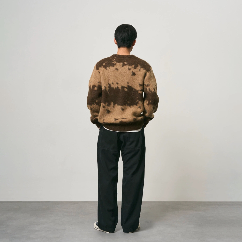 Gramicci Mohair Splatter Sweater Taupe Splatter G6FM-J037-TPSP