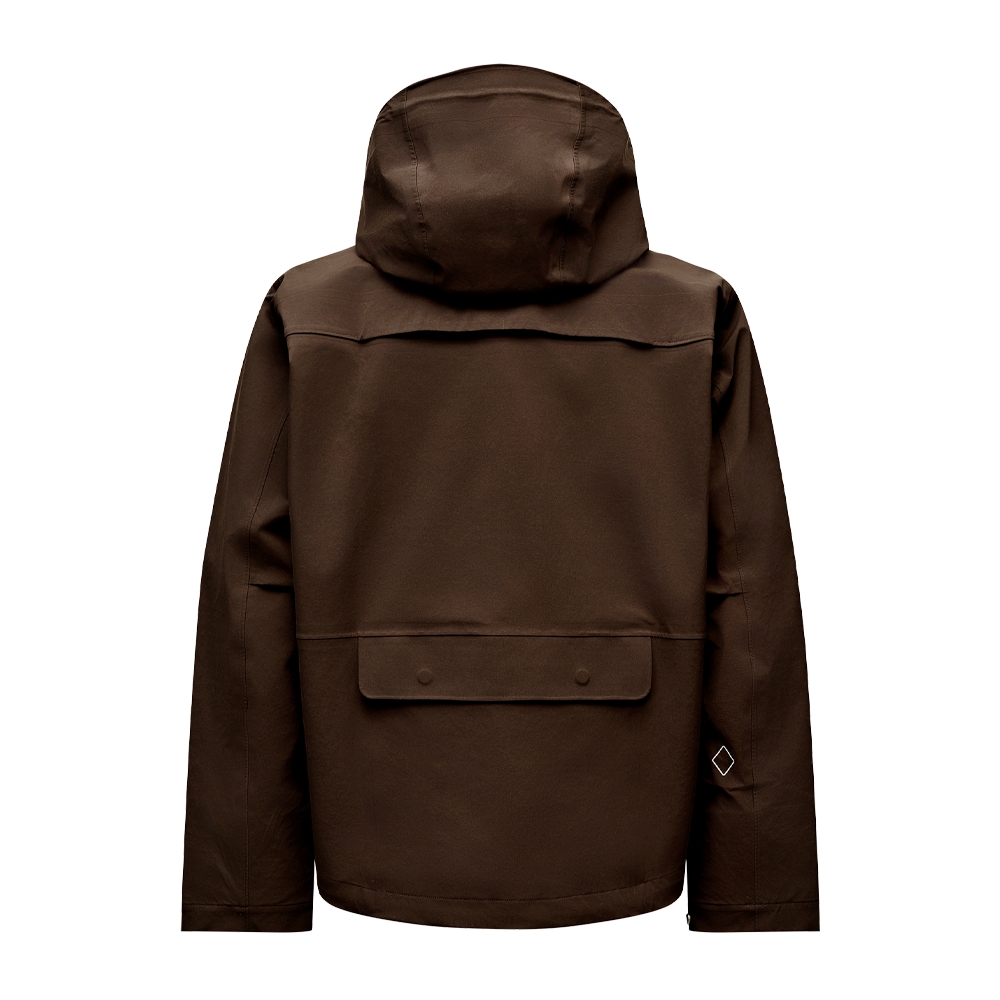 Pas Normal Studios Off-Race 3L Shell Jacket Dark Coffee NH2006AR-4652