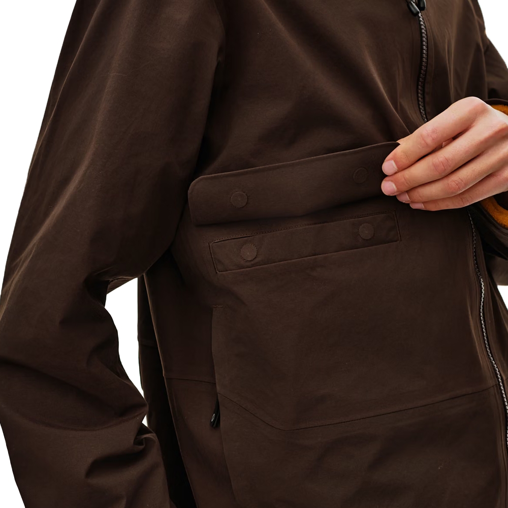 Pas Normal Studios Off-Race 3L Shell Jacket Dark Coffee NH2006AR-4652