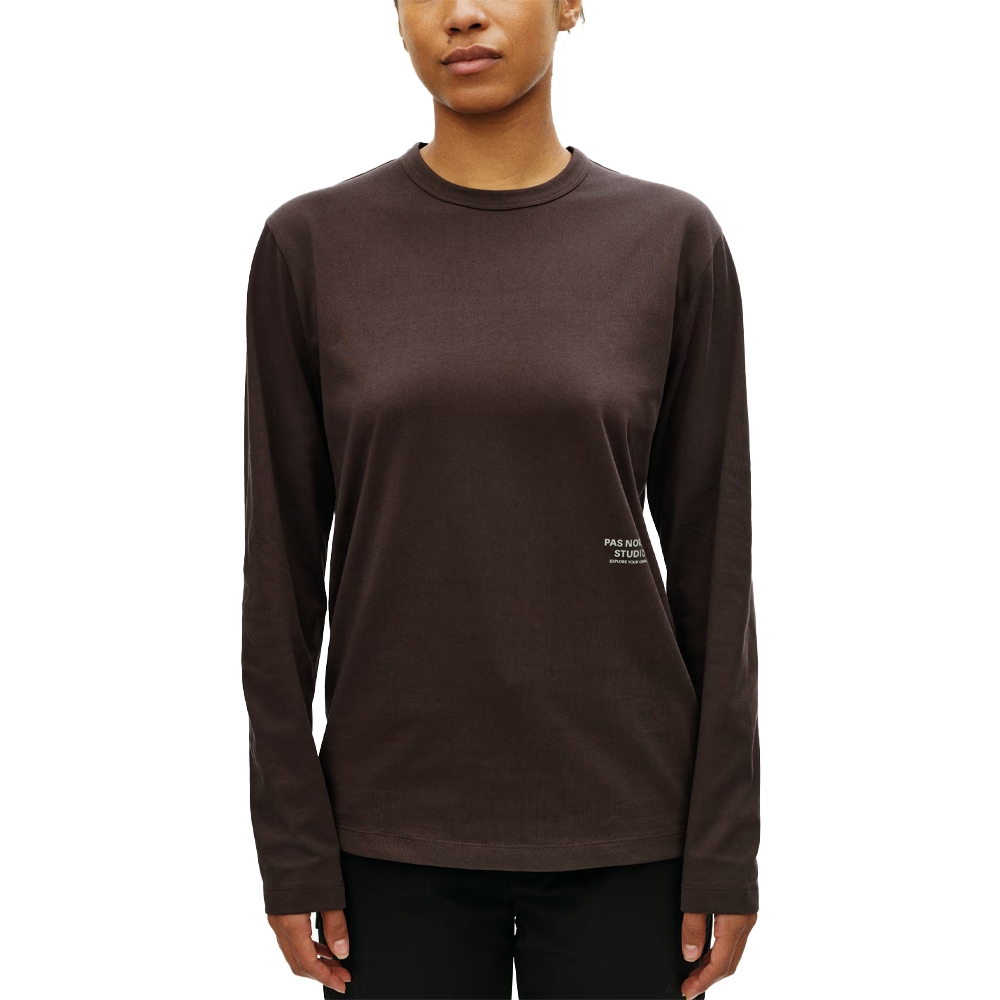 Pas Normal Studios Off-Race Cotton Tech Long Sleeve Tee Dark Purple NQ2021AR-3880