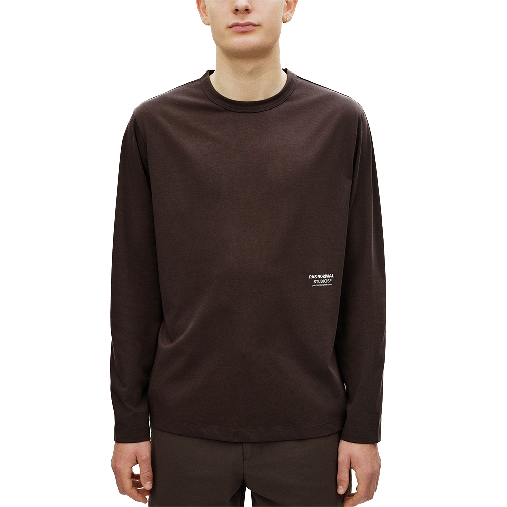 Pas Normal Studios Off-Race Cotton Tech Long Sleeve Tee Dark Purple NQ2021AR-3880