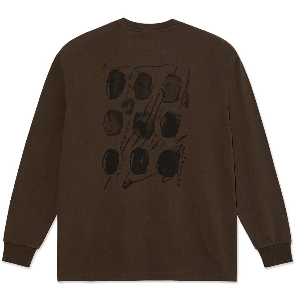 Polar Skate Co. Sequence Ls Tee Brown  PSC-F25-24