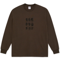 Polar Skate Co. Sequence Ls Tee Brown 