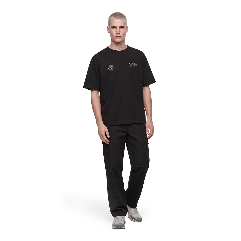 Purple Mountain Observatory Globe SS Tee Black PMO201_BLK