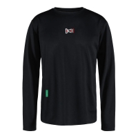 District Vision Long Sleeve Boxy Training Tee Black