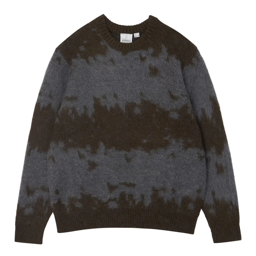 Gramicci Mohair Splatter Sweater Slate Splatter