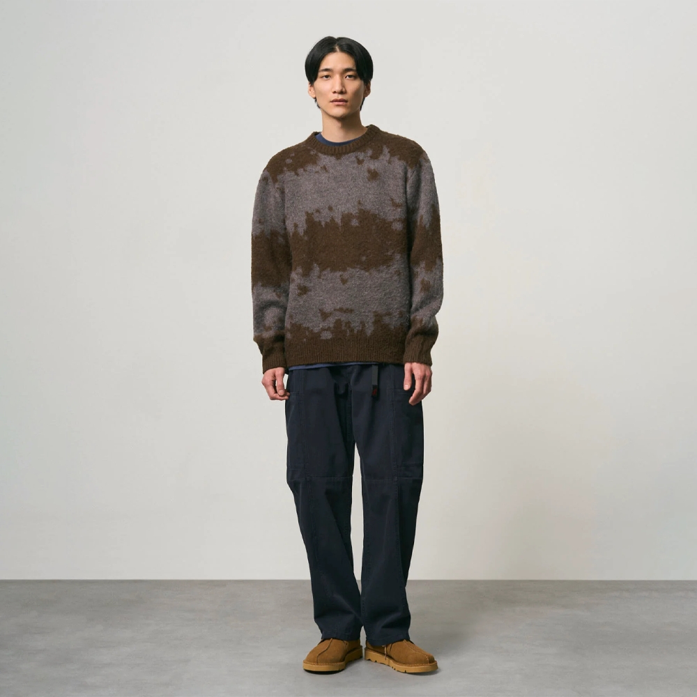 Gramicci Mohair Splatter Sweater Slate Splatter G6FM-J037-SLSP