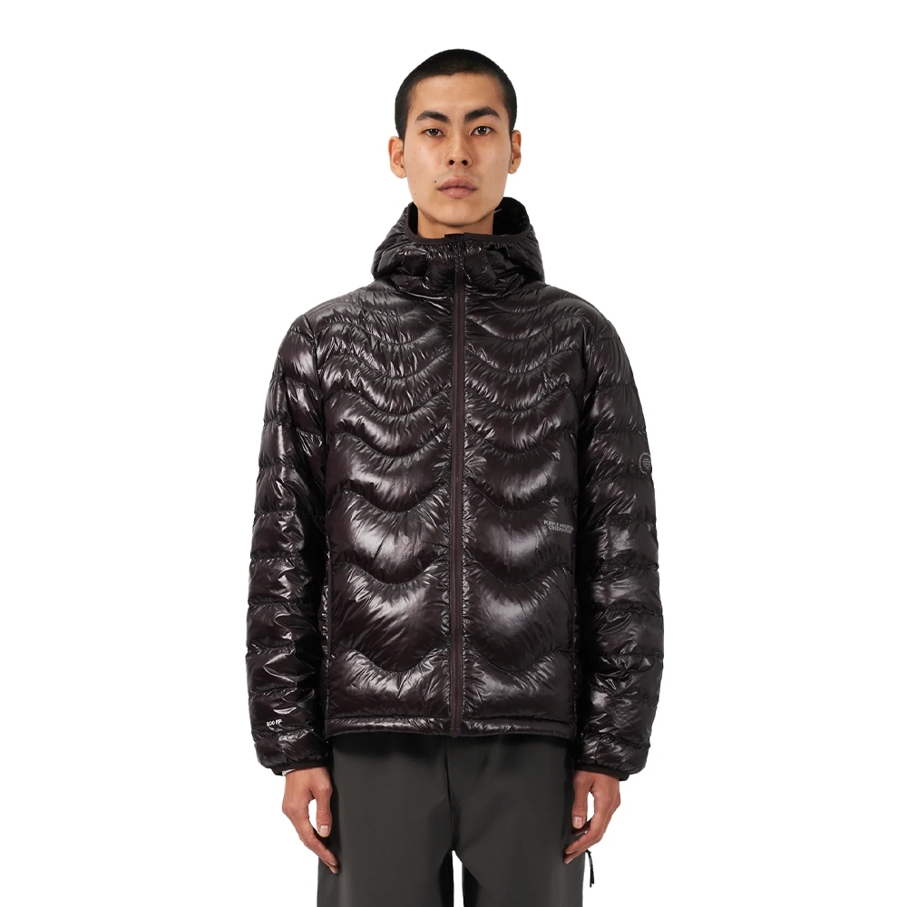 Purple Mountain Observatory Waves Puffer Jacket Brown PMO0154_BRO