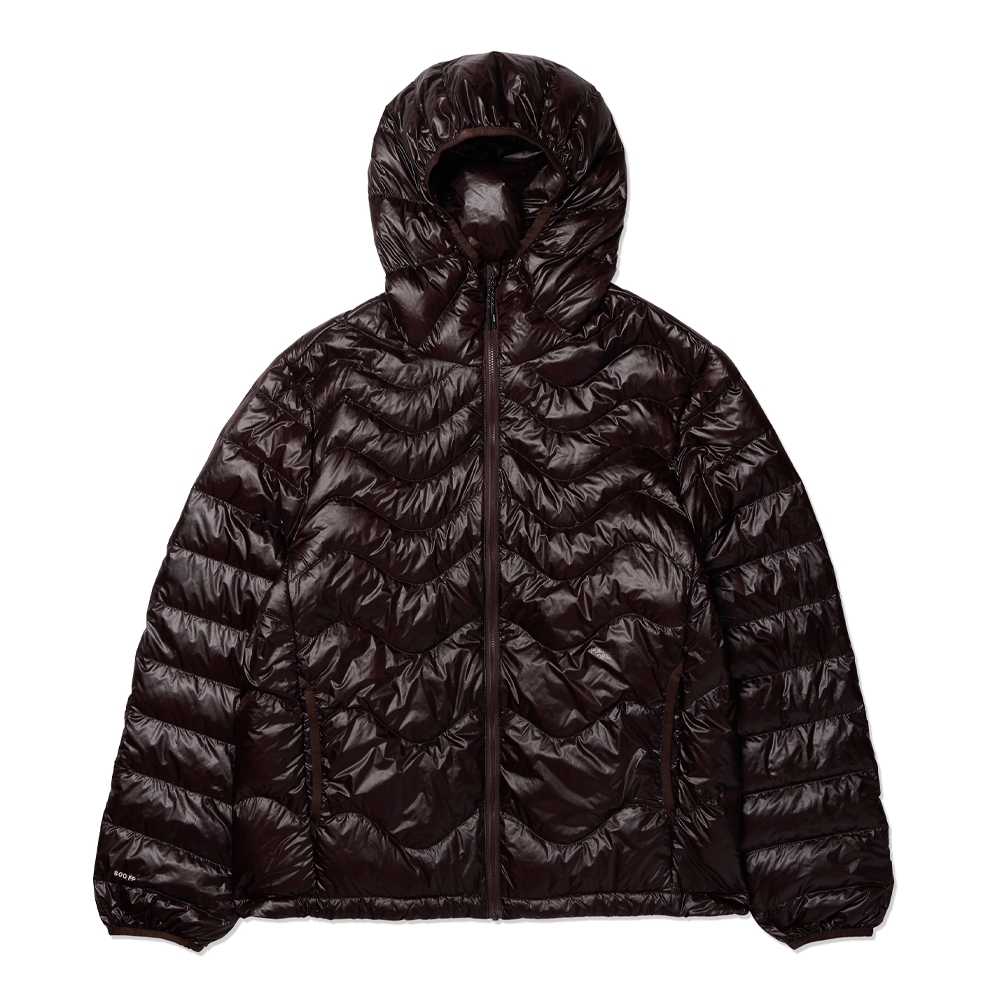 Purple Mountain Observatory Waves Puffer Jacket Brown PMO0154_BRO