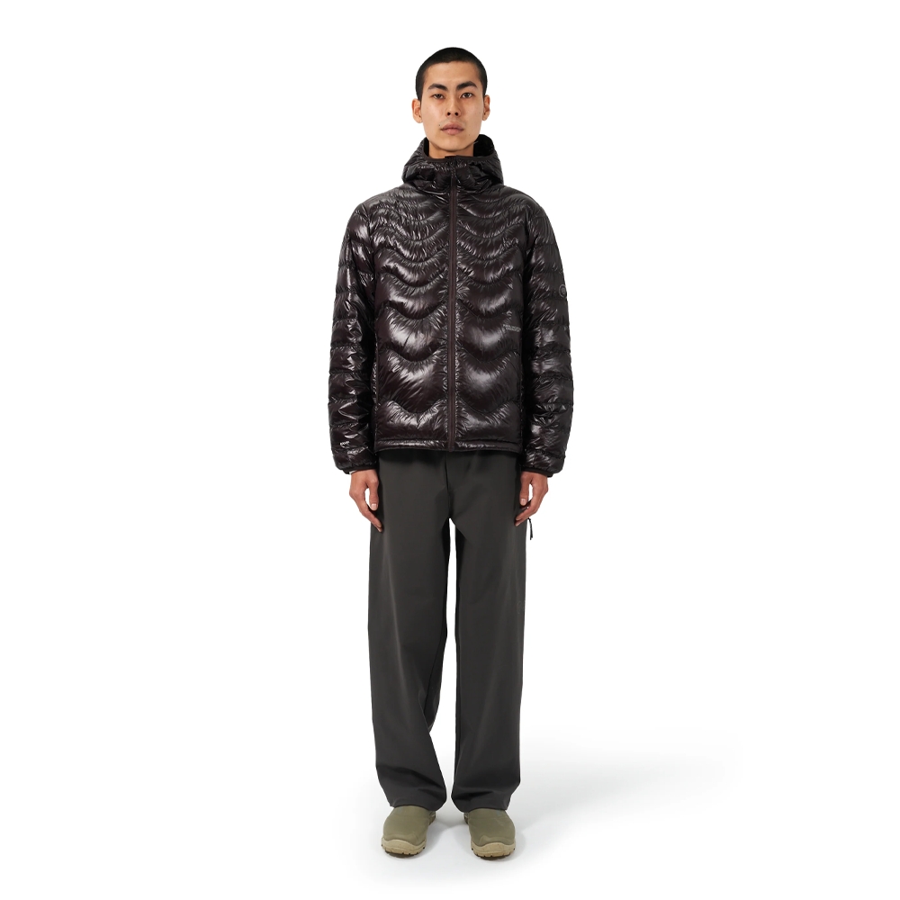 Purple Mountain Observatory Waves Puffer Jacket Brown PMO0154_BRO