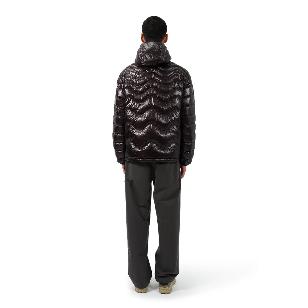 Purple Mountain Observatory Waves Puffer Jacket Brown PMO0154_BRO