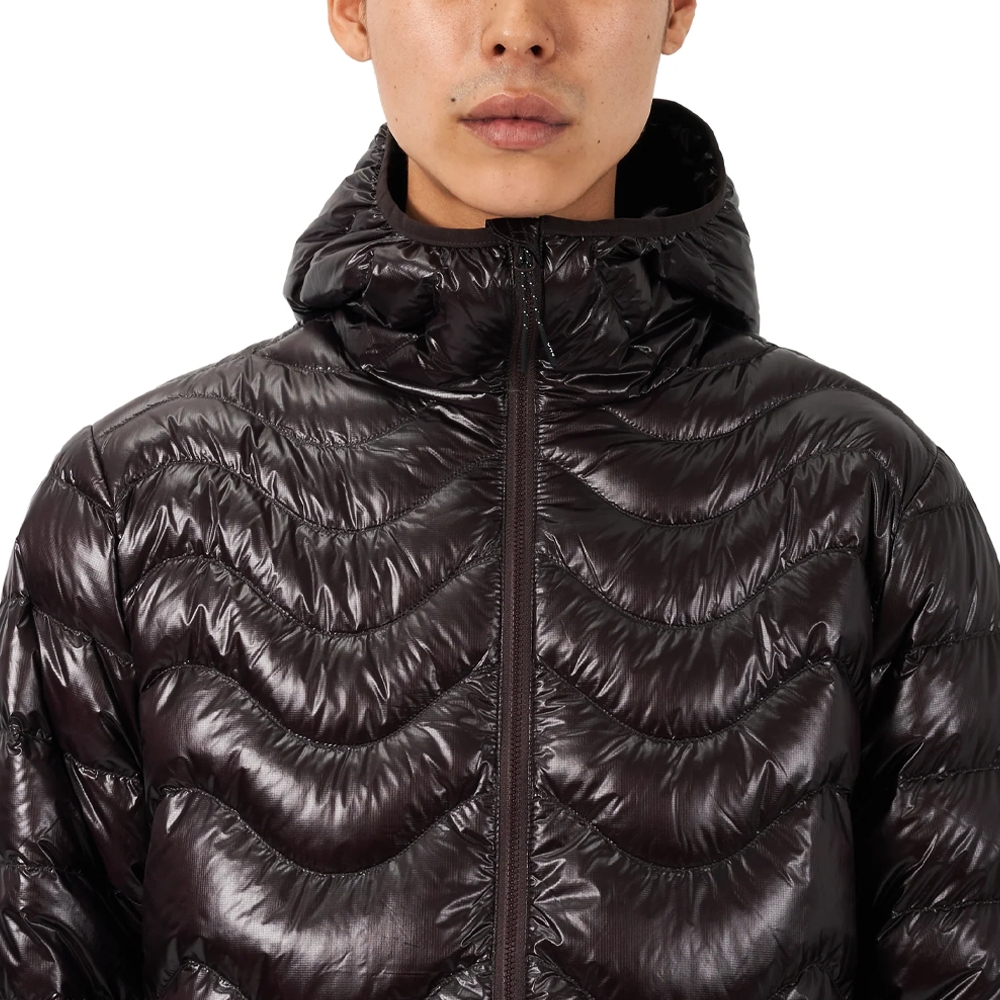 Purple Mountain Observatory Waves Puffer Jacket Brown PMO0154_BRO