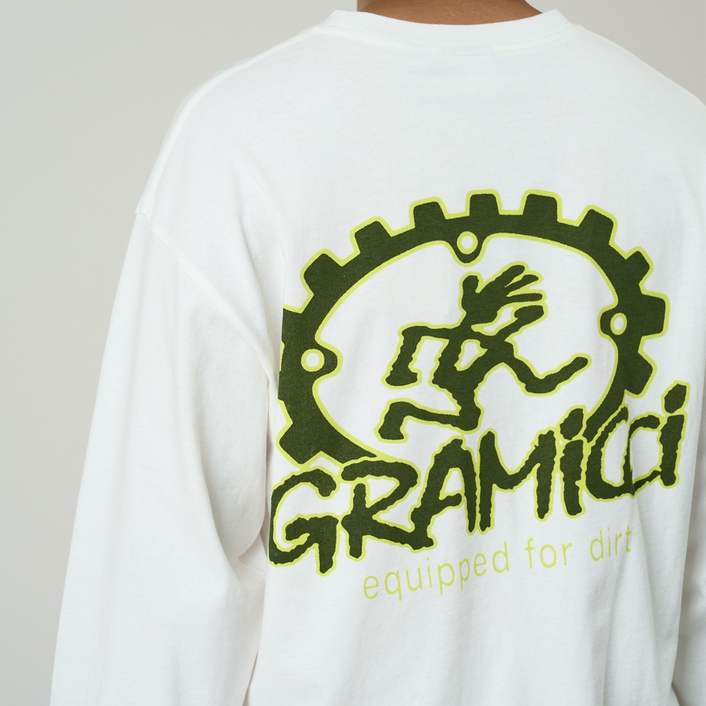 Gramicci Equipped For Dirt Long Sleeve Tee White G6SU-T101-WHTE