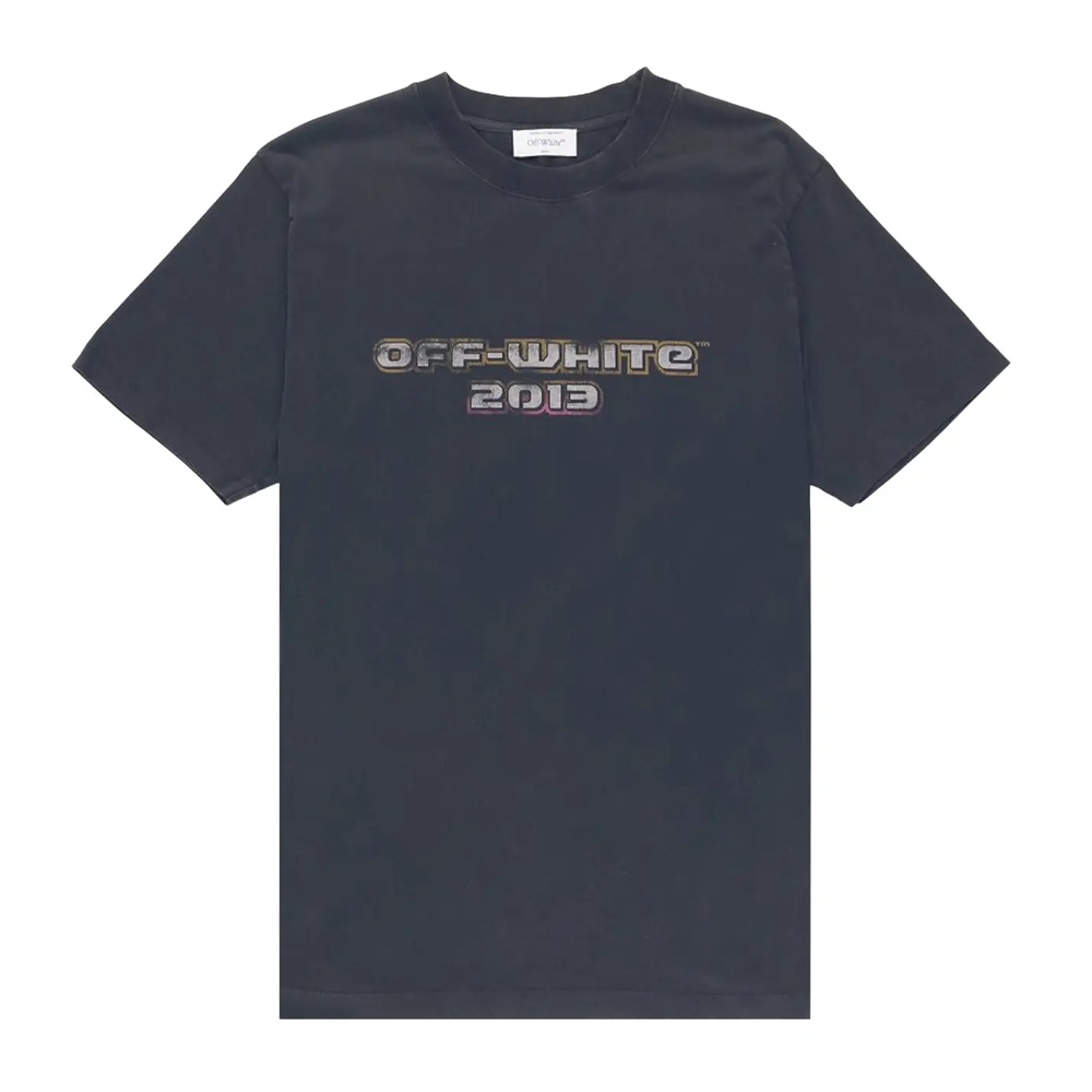 Футболка Off-White Digit Bacchus Slim Short-Sleeve Tee 'Black/Multicolor' OMAA027F23JER0061084