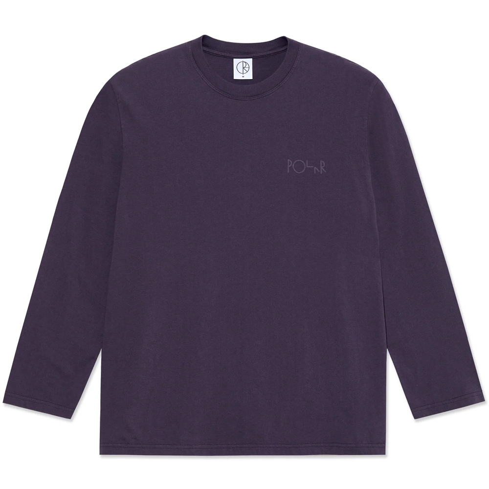 Polar Skate Co. Stroke Logo Ls Tee Dark Violet  PSC-F25-48