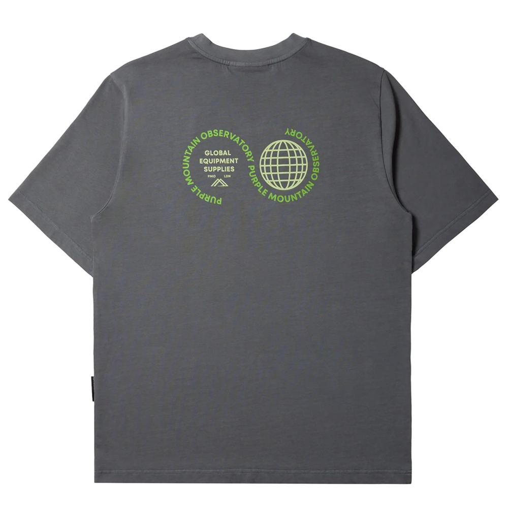 Purple Mountain Observatory Globe SS Tee Storm Grey PMO201_STG