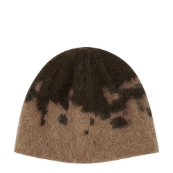 Gramicci Mohair Splatter Beanie Taupe Splatter