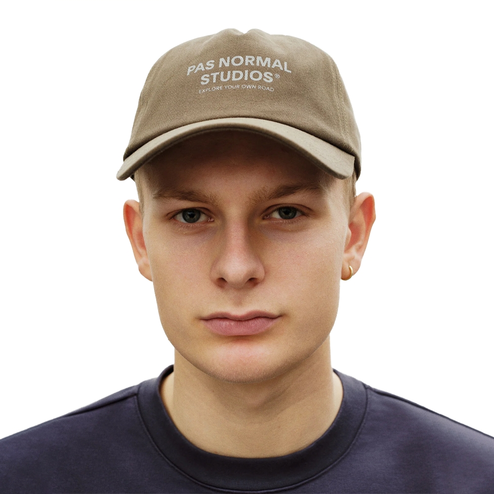 Pas Normal Studios Off-Race Cotton Cap Mud NAN2027AO-45623