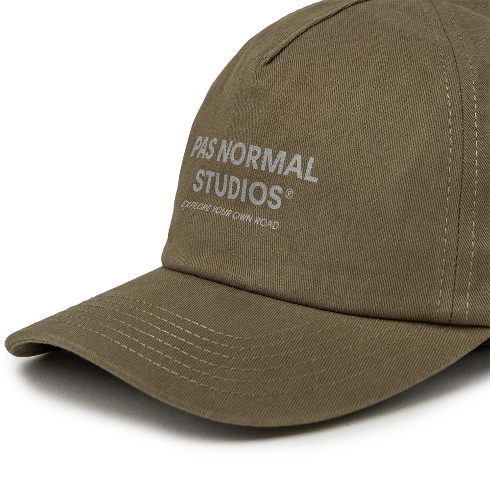 Pas Normal Studios Off-Race Cotton Cap Mud NAN2027AO-45623