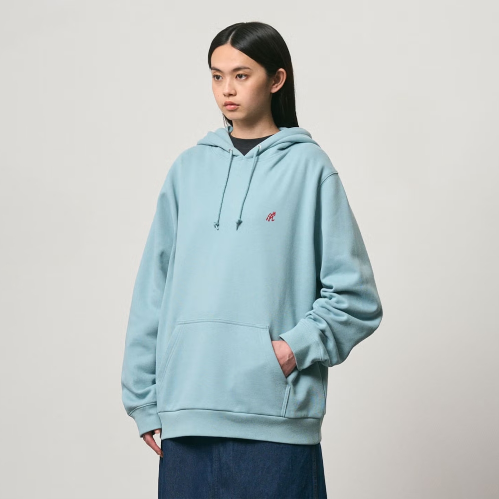 Gramicci One Point Hooded Sweatshirtt Stone Blue G309-FT-STBL