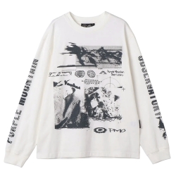 Purple Mountain Observatory Spaces L/S Tee White