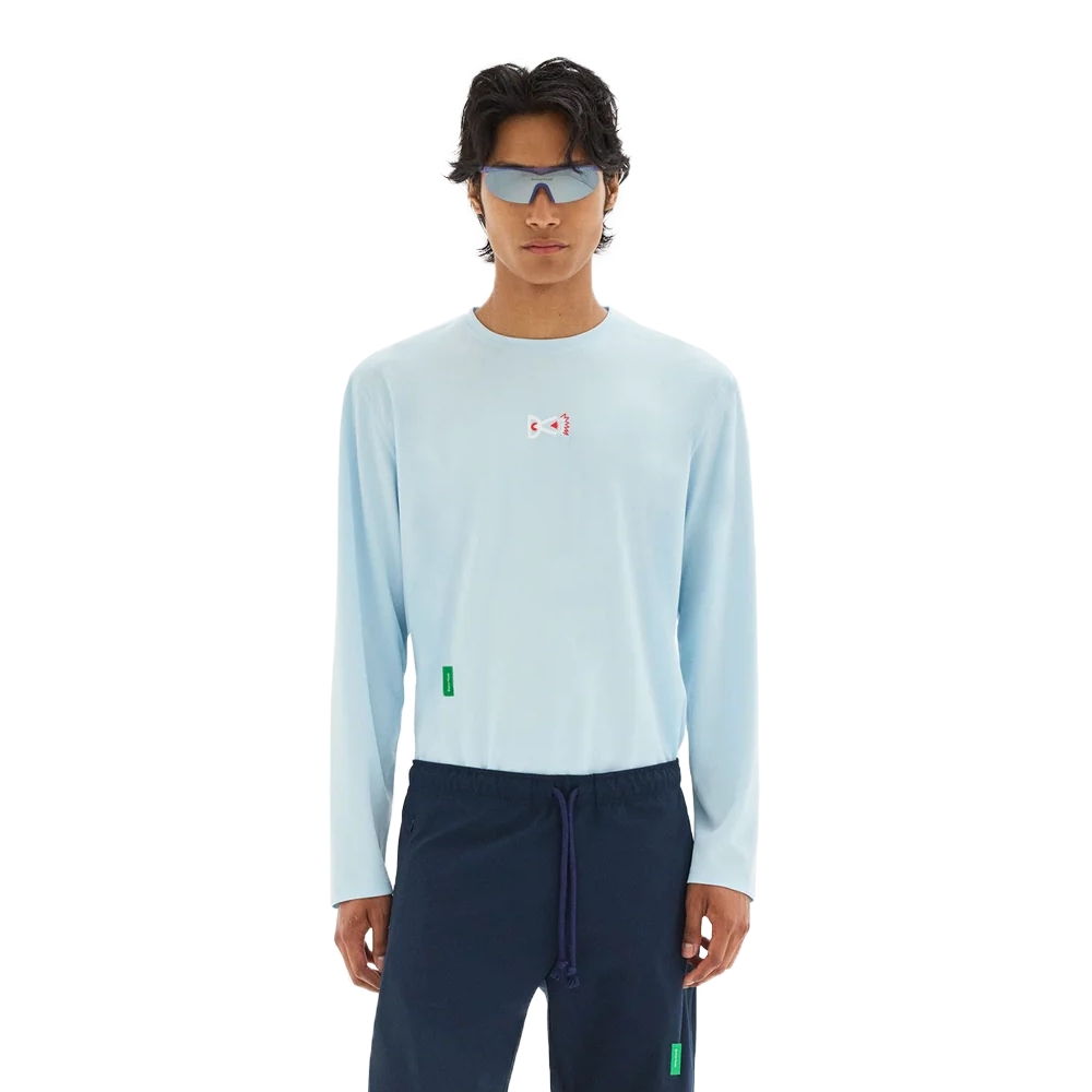 District Vision Long Sleeve Boxy Training Tee Frost DV0101-A_FROST