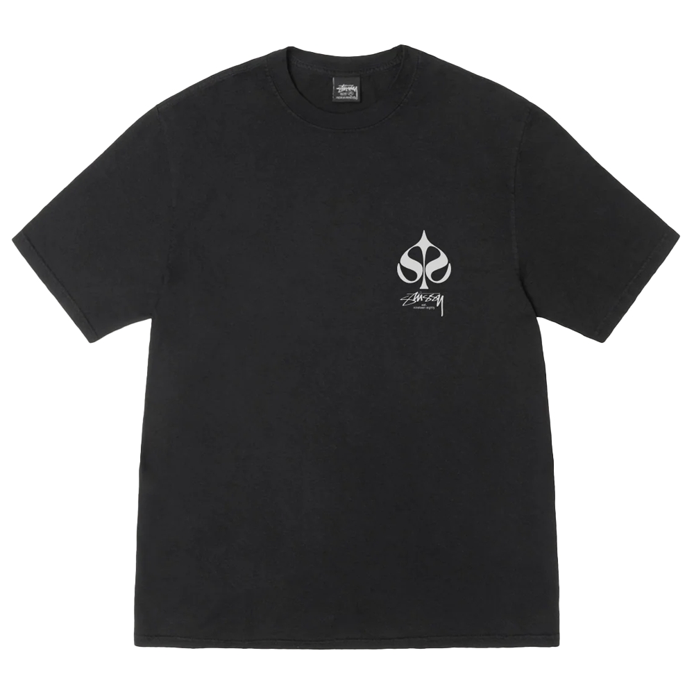Stussy Spade Tee Pigment Dyed Tee Black 1905156_black