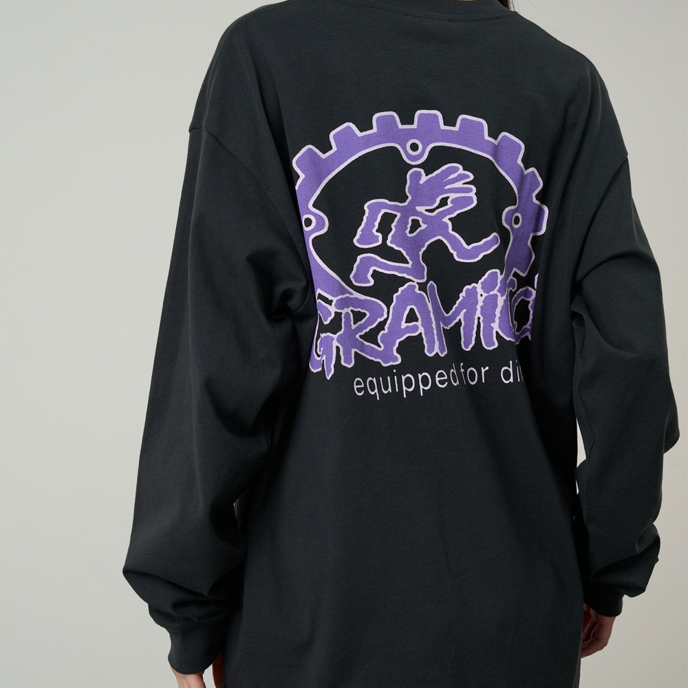 Gramicci Equipped For Dirt Long Sleeve Tee Vintage Black G6SU-T101-VTBK