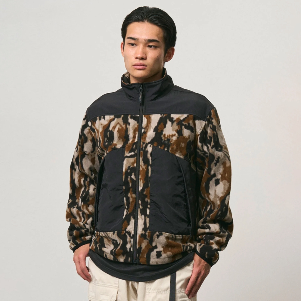Gramicci Thermal Fleece Jacket Bark Camo G6FM-J001-BKCM