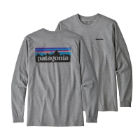 Patagonia L/S P-6 Logo Responsibili-Tee Grey