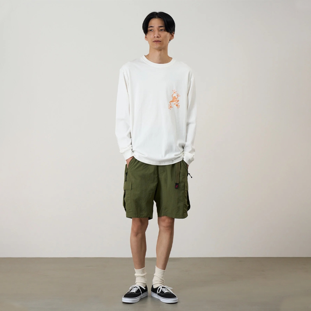 Gramicci Sticky Hands Long Sleeve Tee White G6SU-T108-WHTE