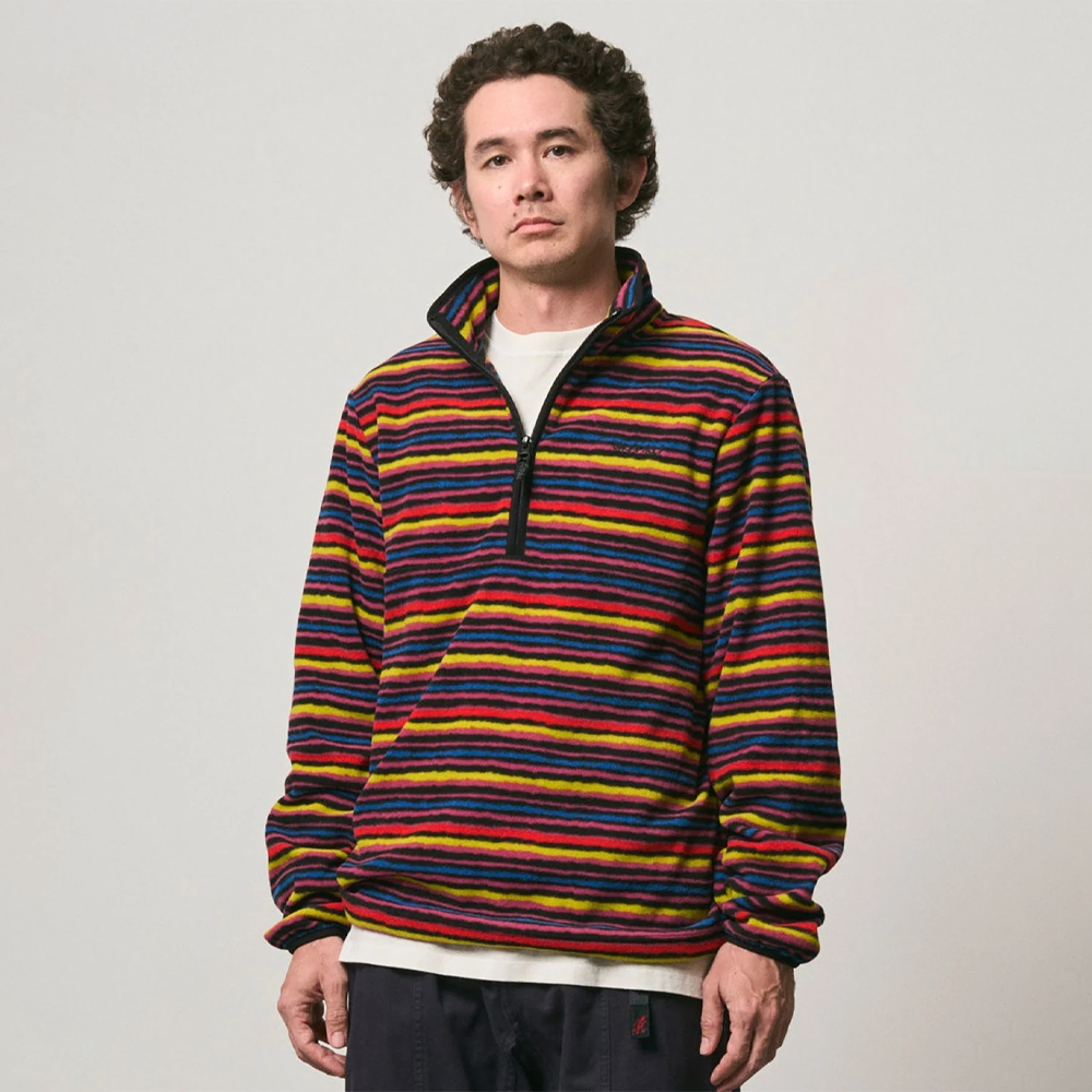 Gramicci Thermal Fleece Pullover Multi-Stripe G6FM-J006-MTST