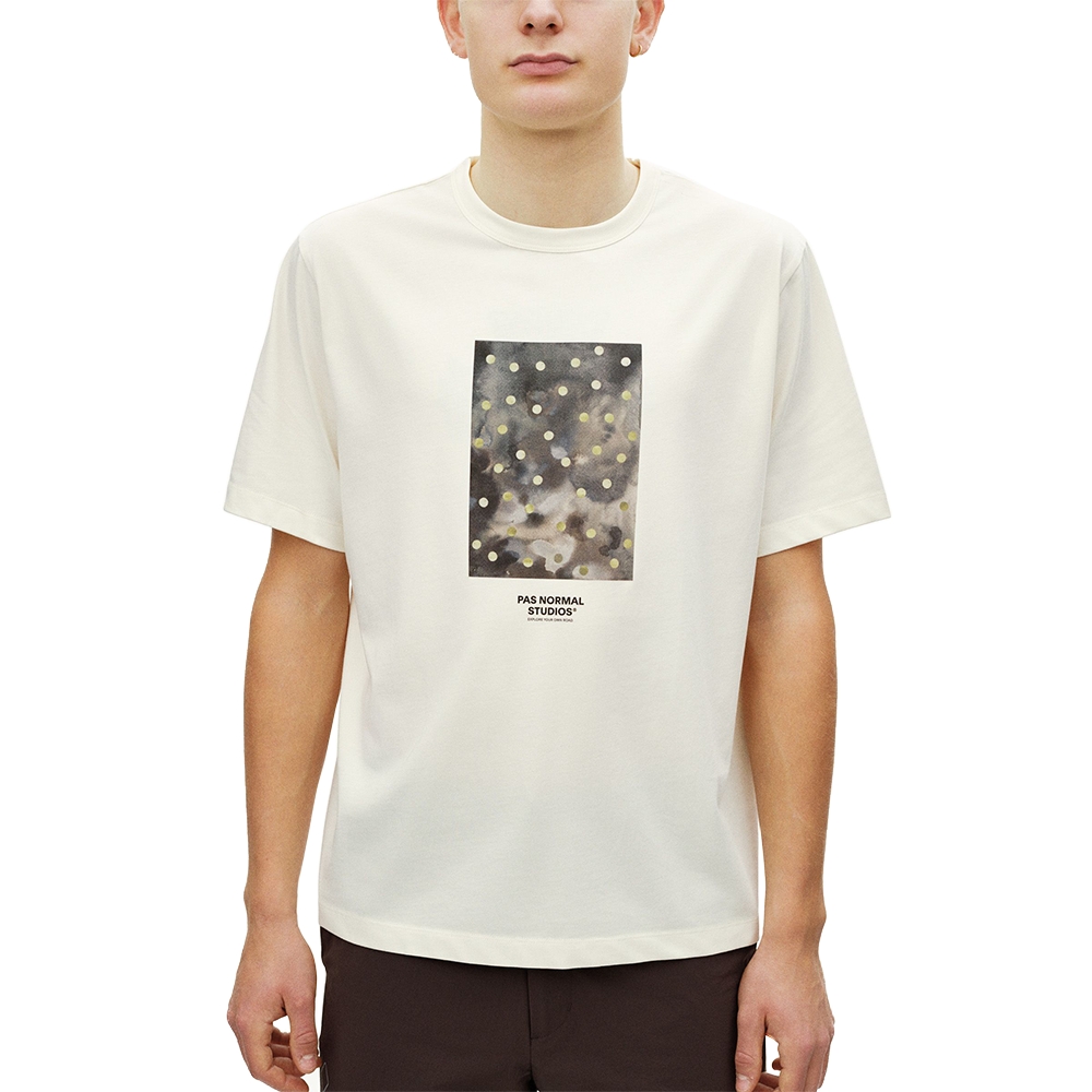 Pas Normal Studios Off-Race Cotton Tech Graphic Tee Off White NP2029AR-3101