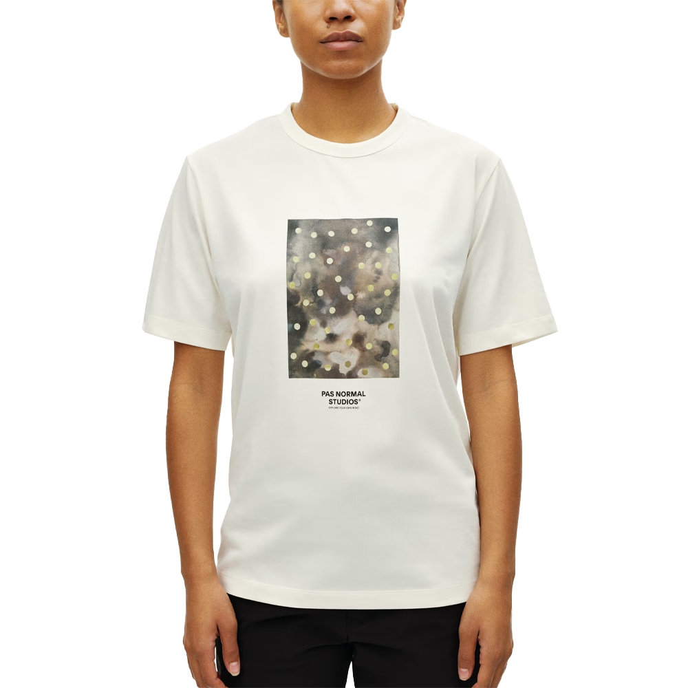 Pas Normal Studios Off-Race Cotton Tech Graphic Tee Off White NP2029AR-3101