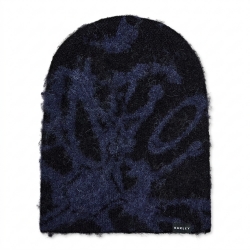 Oakley Brushed Graphic Beanie Pitch Black Graphite