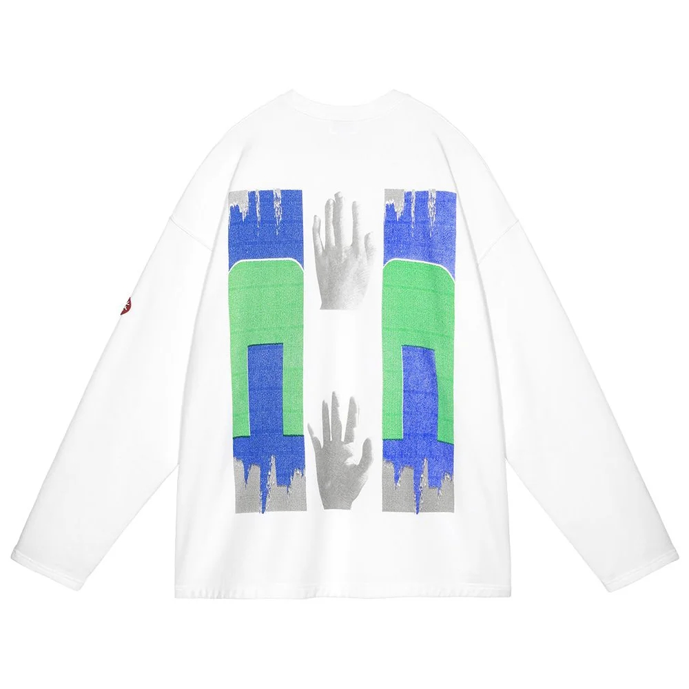 Світшоти Cav Empt Washed Hand Long-Sleeve 'White' CES27CS13