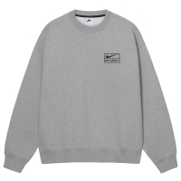 Stussy x Nike Fleece Crew 'Dark Grey Heather'